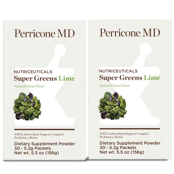 Super Greens Supplement Powder - Lime Flavor- Duo