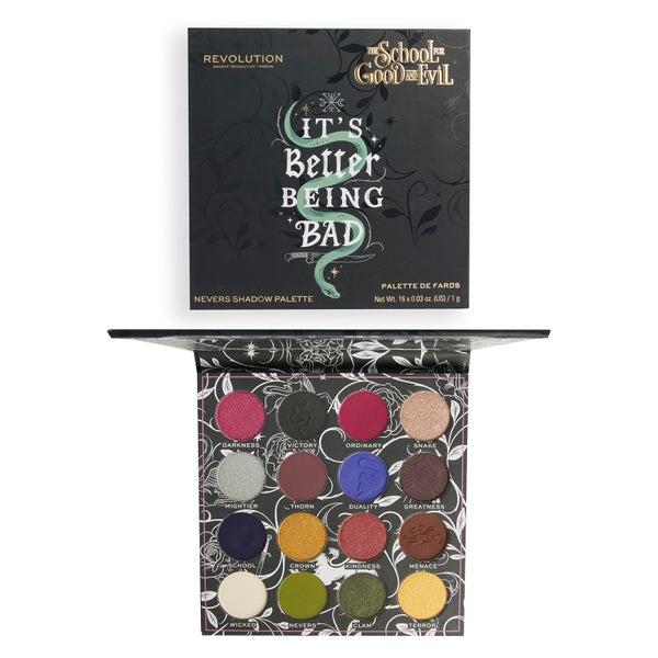 Revolution Beauty The School for Good & Evil X Revolution Nevers Shadow Palette