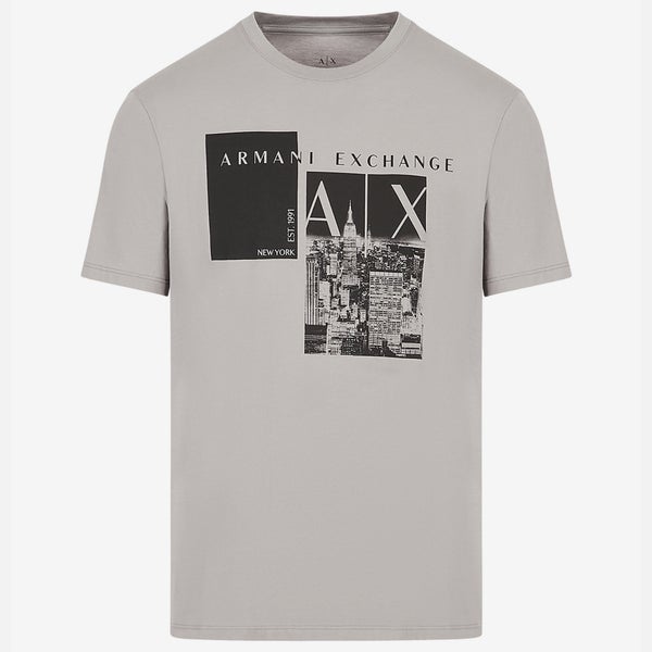 Armani Exchange Printed Cotton-Jersey T-Shirt