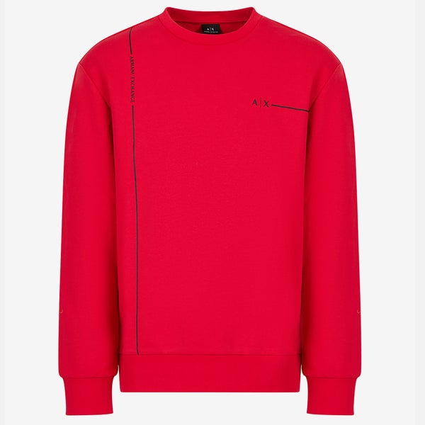 Armani Exchange Logo-Print Cotton-Blend Sweatshirt