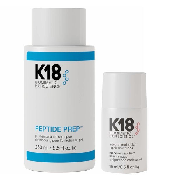 K18 Peptide Prep Ph Maintenance Shampoo and Hair Mask Duo
