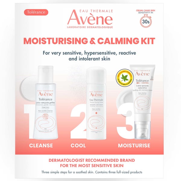 Avène Moisturising And Calming 3-Step Routine For Very Sensitive Skin