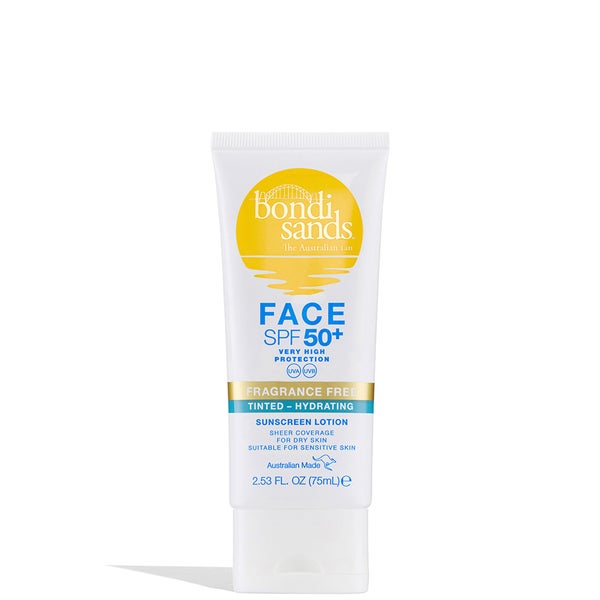 Bondi Sands SPF 50+ Fragrance Free 3 Star Hydrating Tinted Face Lotion 75ml