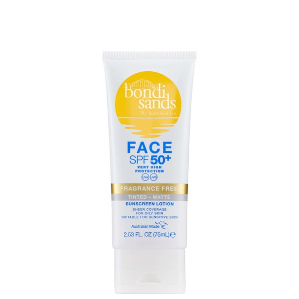 Bondi Sands SPF 50+ Fragrance Free 4 Star Matte Tinted Face Lotion 75ml