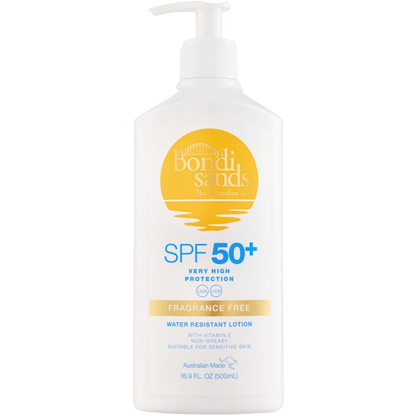 Bondi Sands SPF 50+ Fragrance Free 4 Star Sunscreen Lotion Pump Pack 500ml