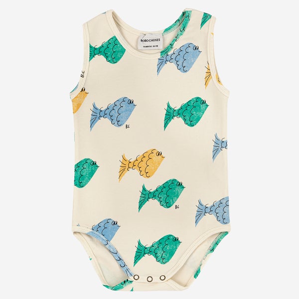 Bobo Choses Babys' Sleeveless Cotton-Blend Jersey Babygrow