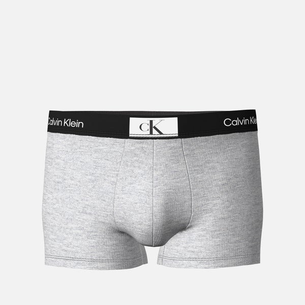 Calvin Klein Logo Cotton-Blend Trunks