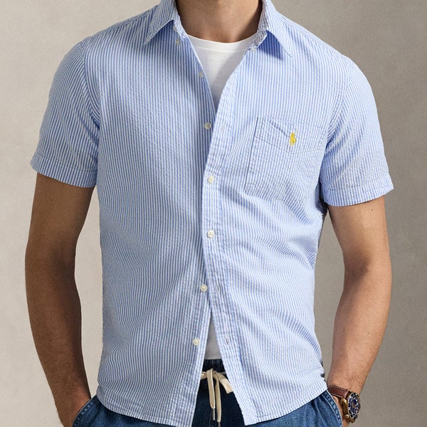 Polo Ralph Lauren Striped Cotton-Seersucker Shirt