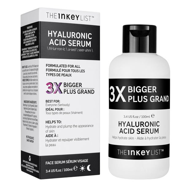 The INKEY List Supersize Hyaluronic Acid Serum 100ml (Worth £26.63)