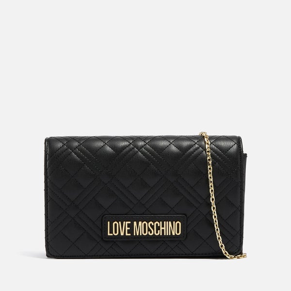 Love Moschino Borsa Quilted Faux Leather Bag