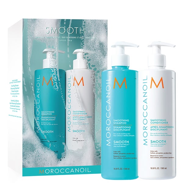 Moroccanoil Smoothing Shampoo and Conditioner 500ml Duo (Worth £79.80)