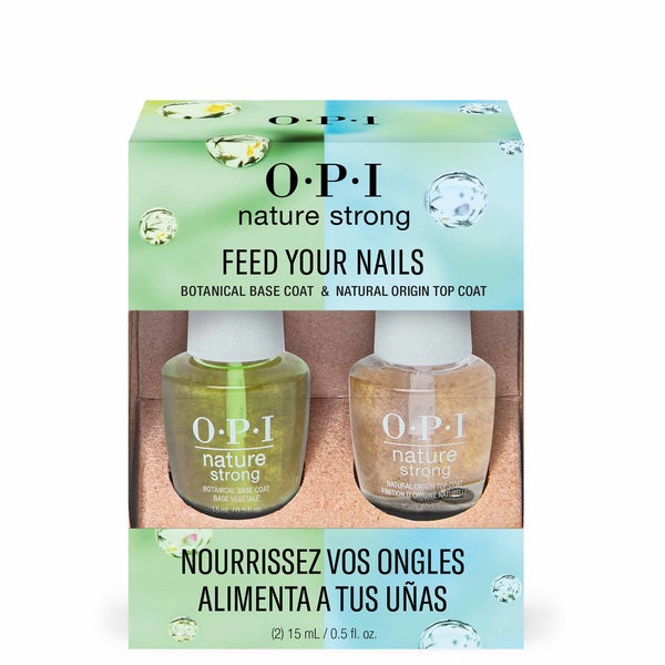 OPI Nature Strong Natural Vegan Nail Polish Base and Top Duo Pack