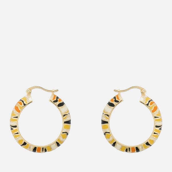 anna + nina Garden Tiger Gold-Plated Hoop Earrings