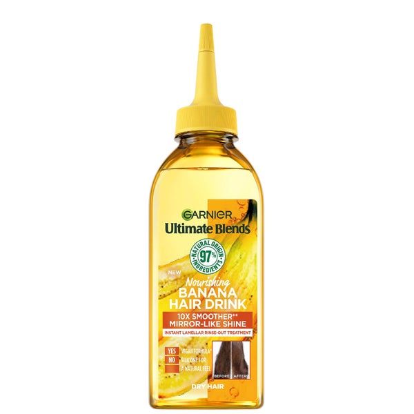 Garnier Ultimate Blends Nährende Banane Flüssige Haar-Drink-Spülung für Trockenes Haar 200 ml