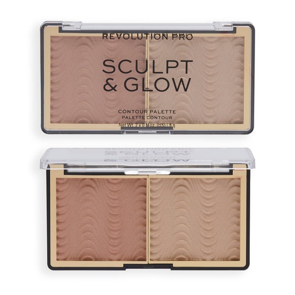 Paleta Sculpt & Glow de Revolution Pro - Claro-medio