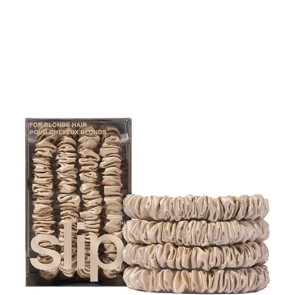 Slip Pure Silk Skinny Scrunchies - Blonde