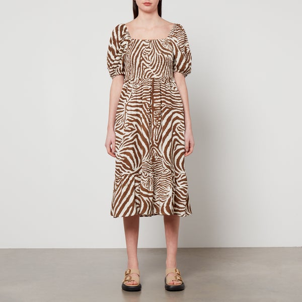 Barbour X House of Hackney Martello Zebra-Print Lyocell Dress