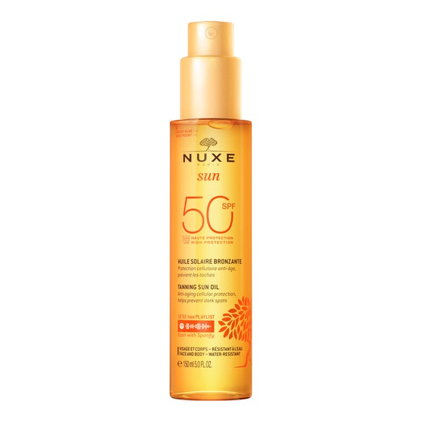 NUXE Tanning Sun Oil High Protection SPF50 face and body 150 ml