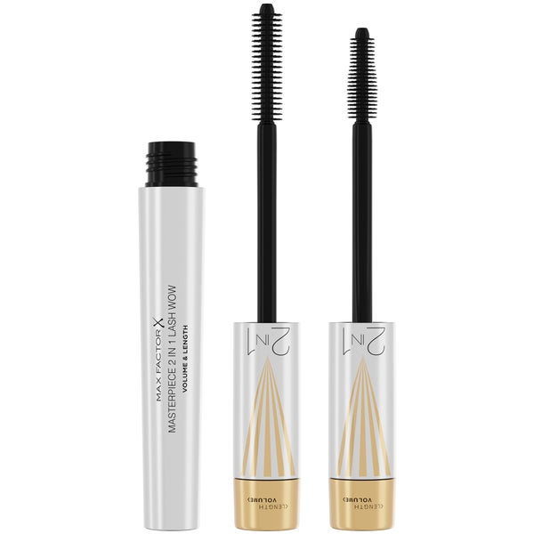 Max Factor Masterpiece 2-in-1 Lash WOW Volume and Length Mascara - 001 Black 7ml