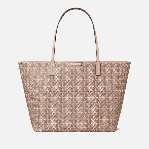 Tory Burch Ever-Ready Monogram Coated-Canvas Tote Bag