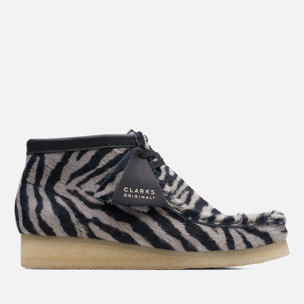 Clarks Originals Wallabee Zebra Print Leather Boots