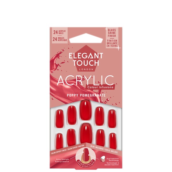 Elegant Touch Acrylic Nail Kit - Poppy Pomegranate