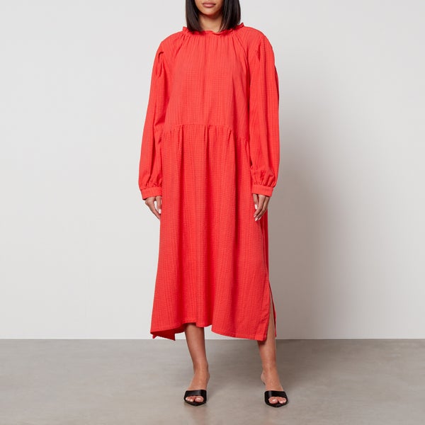 Toit Volant Moonrise Cloqué Midi Dress