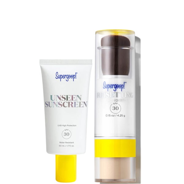 Supergoop! Unseen + (RE)Setting Powder : Flawless Skin SPF Duo (Worth £60.00)