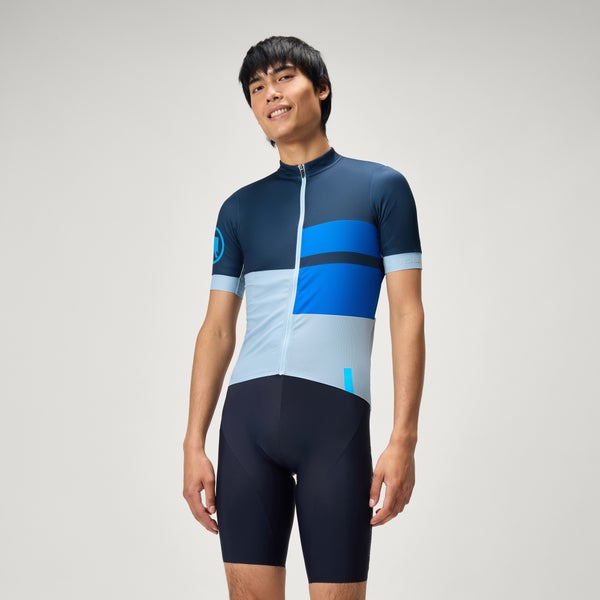 Men's FS260 Print S/S Jersey - Ink Blue