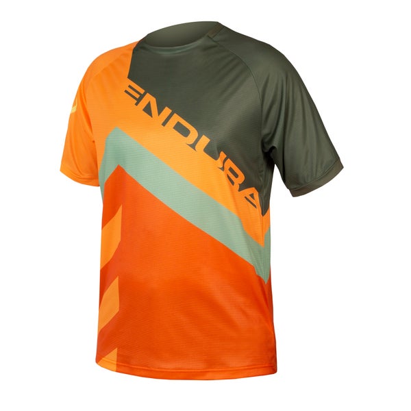 SingleTrack Print T-Shirt LTD für Herren - Olivgrün