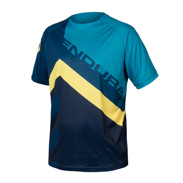 SingleTrack Print T-Shirt LTD für Herren - Blaubeere