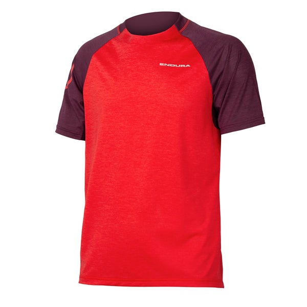 Camiseta SingleTrack M/C para Hombre - Pomegranate
