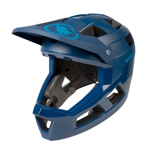 SingleTrack Full Face MIPS Helmet: Blueberry