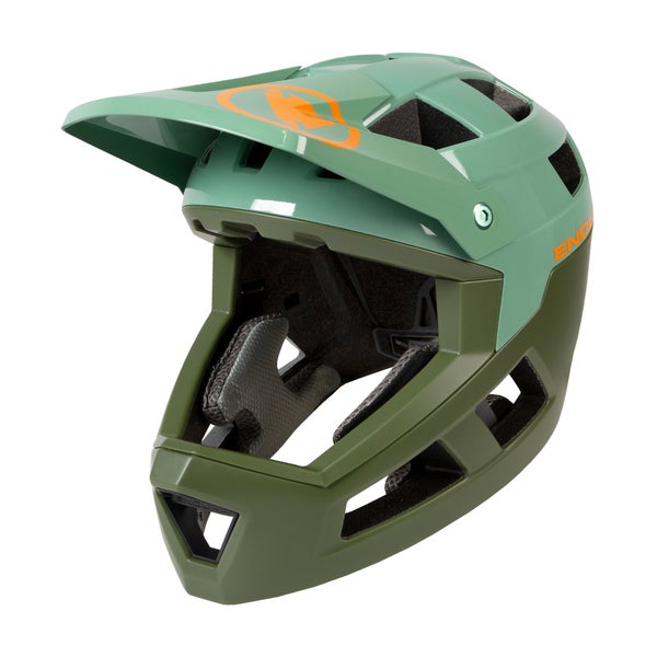 Endura SingleTrack Full Face Helmet - Green