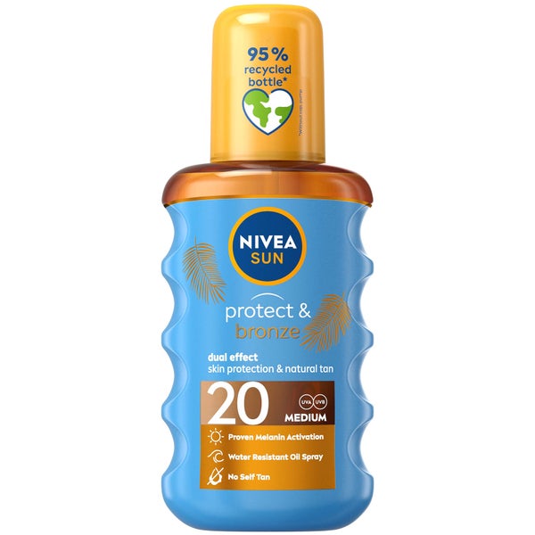 NIVEA SUN Protect & Bronze Tan Activating Sun Oil Spray SPF20 200ml