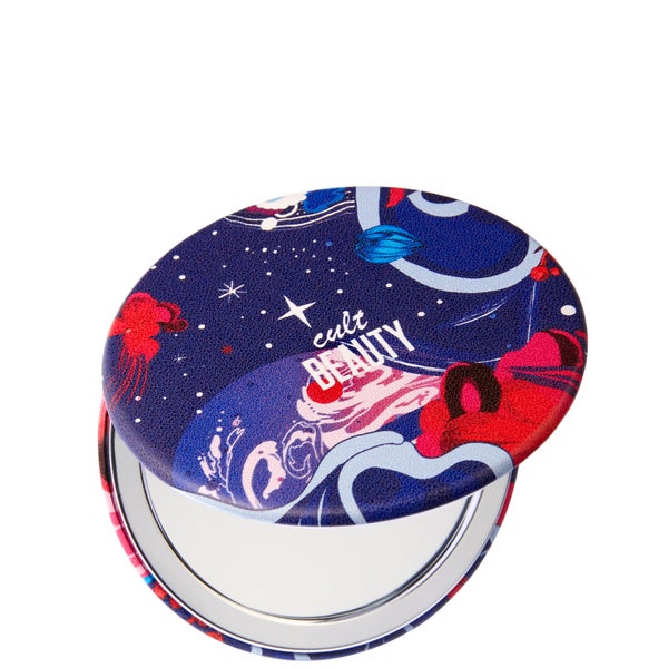 Cult Beauty Limited Edition Compact Mirror in Drawstring Bag