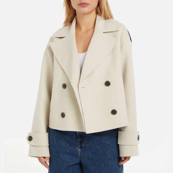 Tommy Hilfiger Wool-Blend Colorblock Peacoat