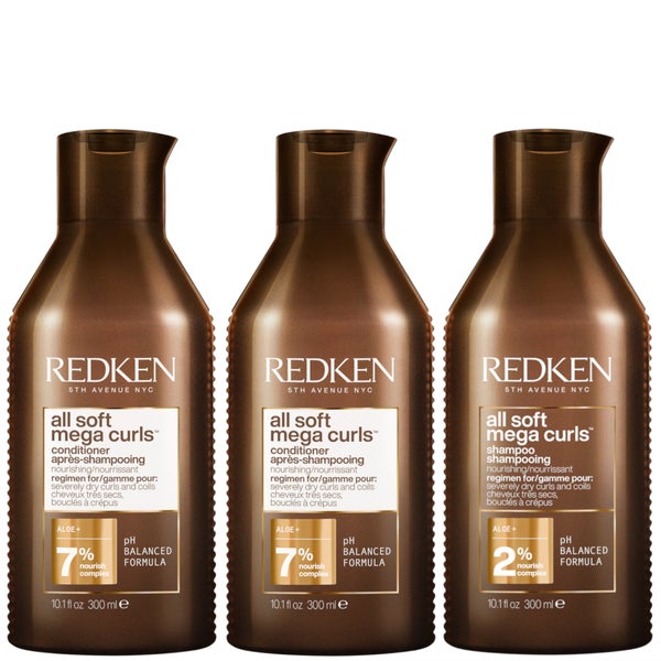Redken All Soft Mega Curl Hydrating and Nourishing Shampoo with Conditioner Duo for Curly and Coily Hair