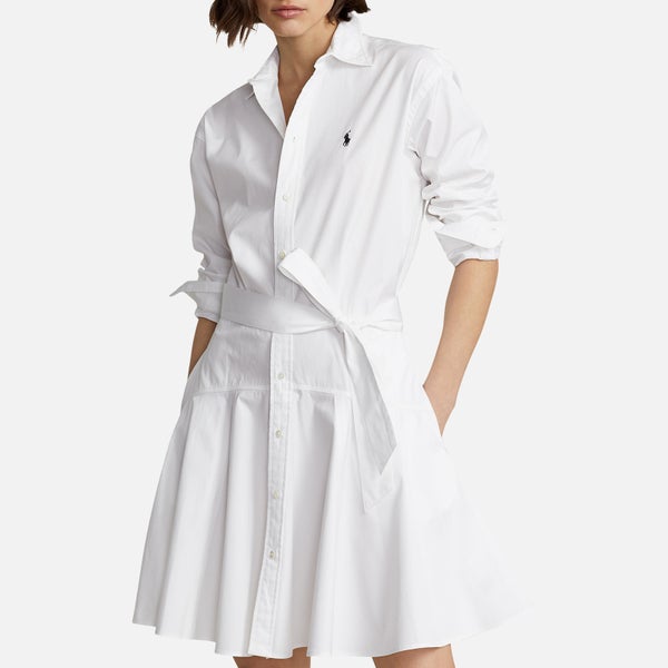 Polo Ralph Lauren Panelled Cotton-Poplin Shirtdress