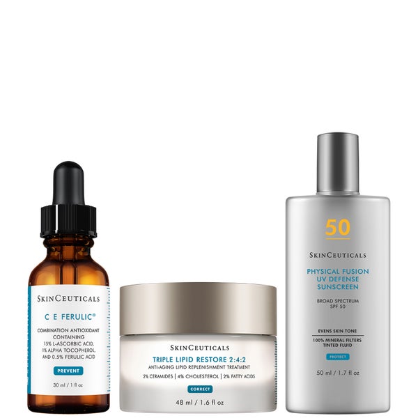 SkinCeuticals Anti-Ageing Refine and Smooth Regimen with Tinted Sunscreen Bundle ($374 Value)