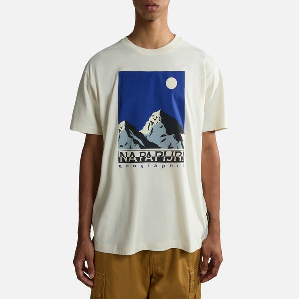 Napapijri Telemark Graphic Printed Cotton-Jersey T-Shirt