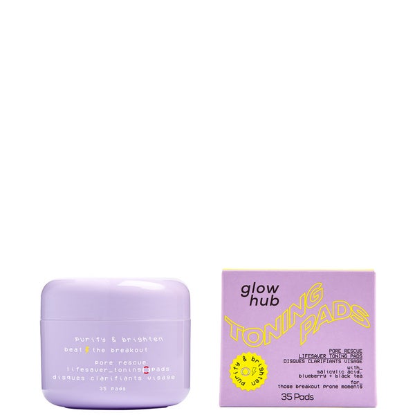 Glow Hub Purify and Brighten Pore Rescue Lifesaver Toning Pads 35g