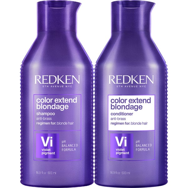 Redken Color Extend Blondage Shampoo and Conditioner Routine For Eliminating Brassiness In Blonde Hair 500ml