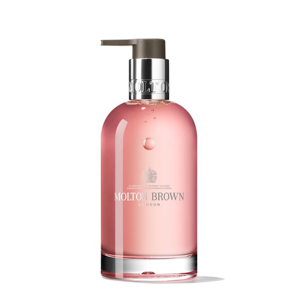 Molton Brown Delicious Rhubarb and Rose Fine Liquid Hand Wash in Glass Bottle 200ml