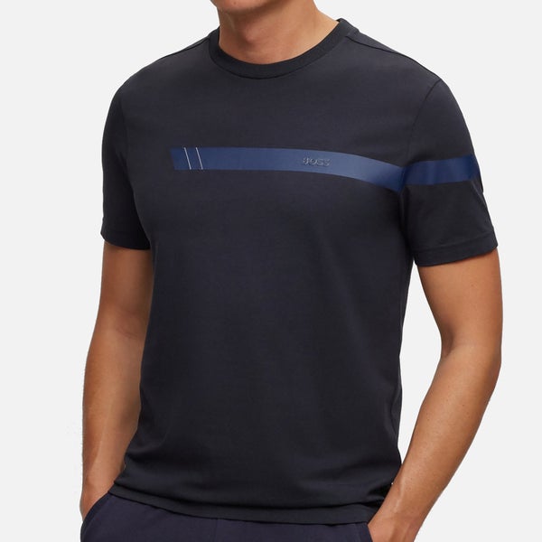 BOSS Green Tee 2 Logo Cotton-Blend T-Shirt