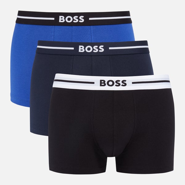 BOSS Bodywear Three-Pack Bold Cotton-Blend Boxer Trunks
