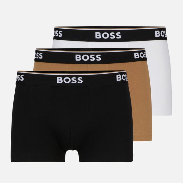 BOSS Bodywear Three-Pack Cotton-Blend Power Boxer Trunks