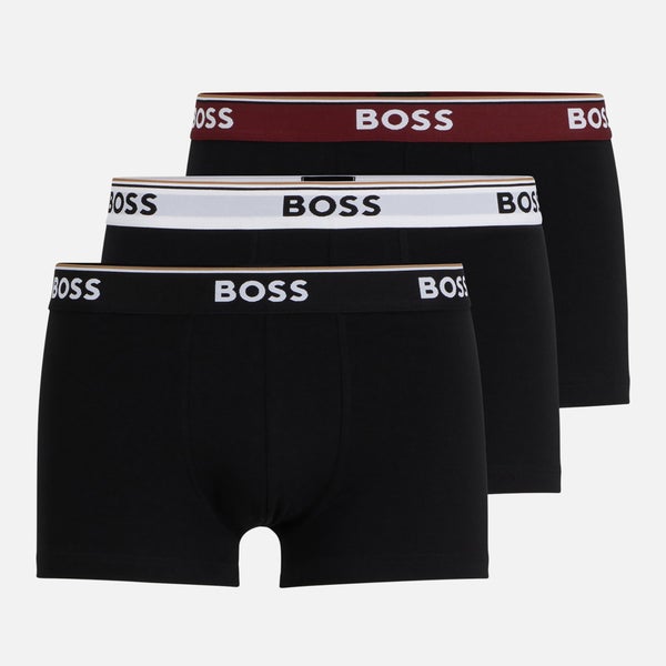 BOSS Bodywear Three-Pack Cotton-Blend Boxer Shorts