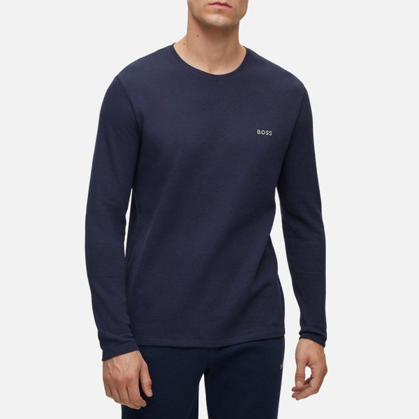 BOSS Bodywear Long Sleeved Cotton-Blend T-Shirt