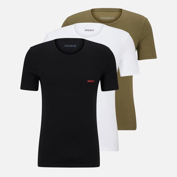 HUGO Bodywear Three-Pack RN Cotton-Jersey T-Shirts